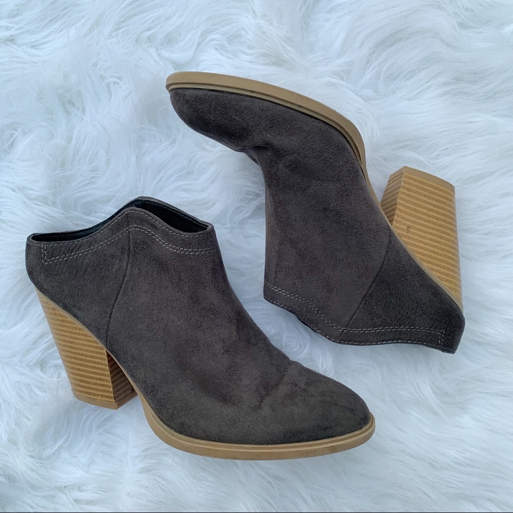 High healed booties dark brown size 6.5